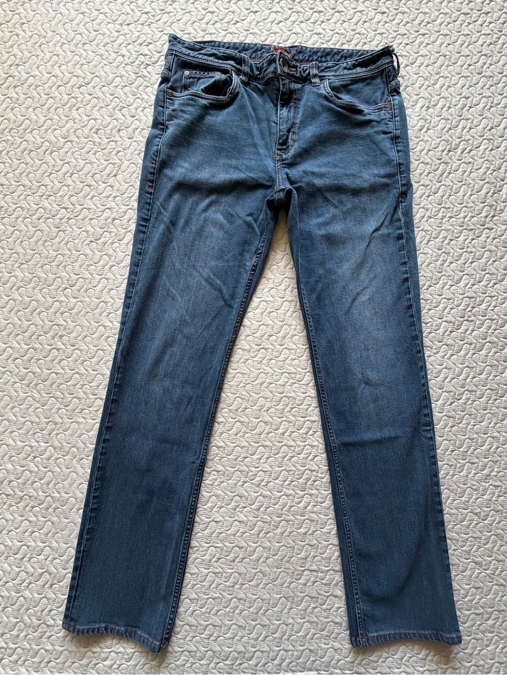 Tommy Bahama Sand Drifter Authentic Men’s Jeans 34x34 Blue Stretch Straight Leg